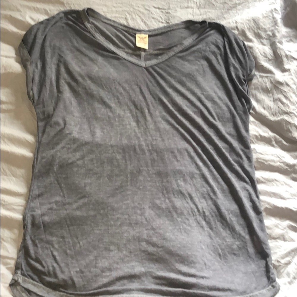 sheer gray t-shirt